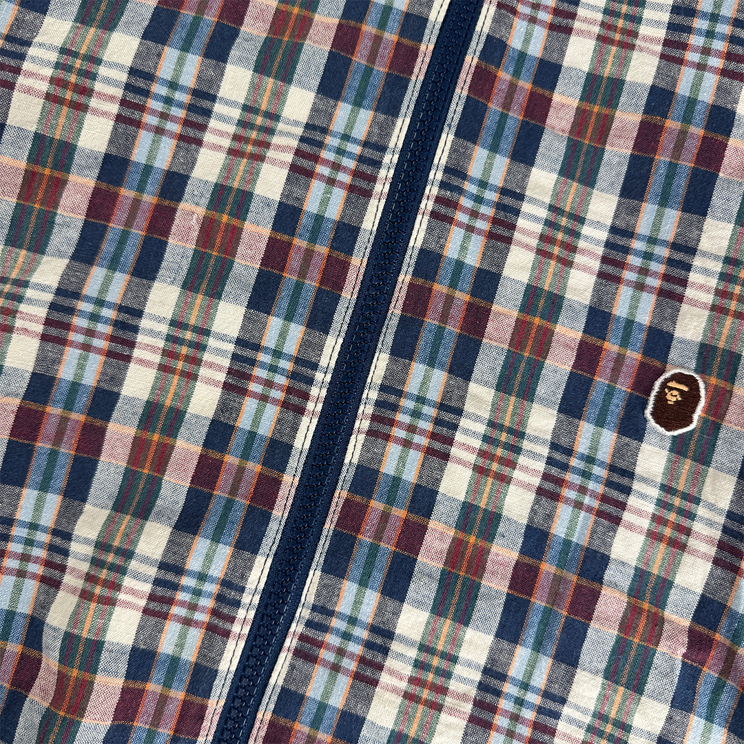 BAPE Check Windbreaker Jacket (S)