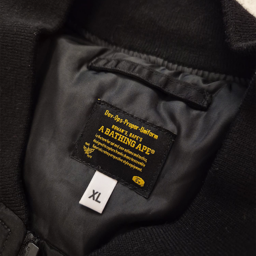 BAPE Black MA-1 Bomber Jacket (XL)
