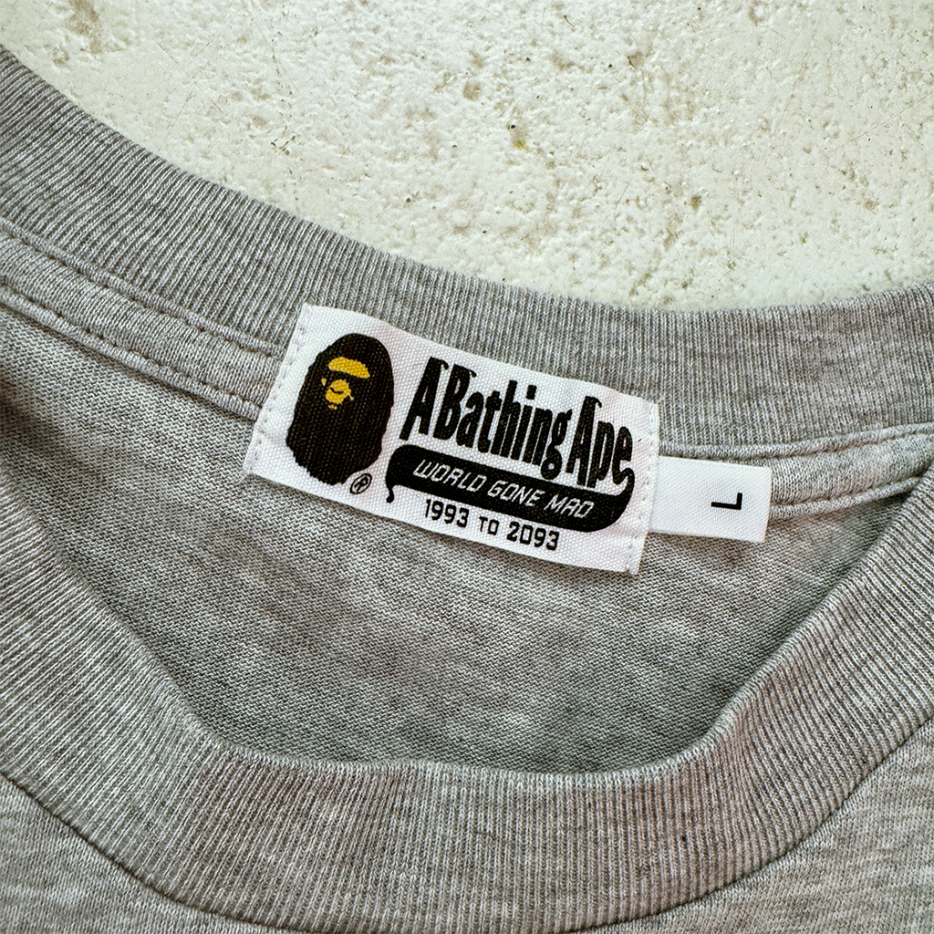 BAPE College Jewel Gems Grey Tee (L)