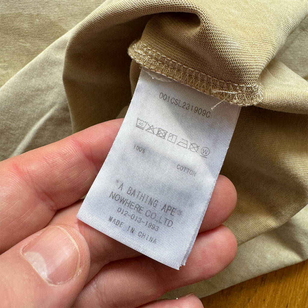 BAPE x Kid Super Beige Oversized Tee (M)