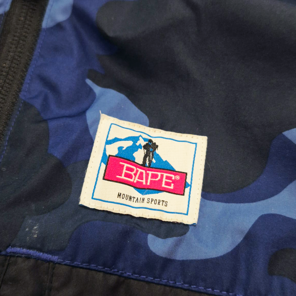 BAPE Camo Blue Mountain Jacket (M)