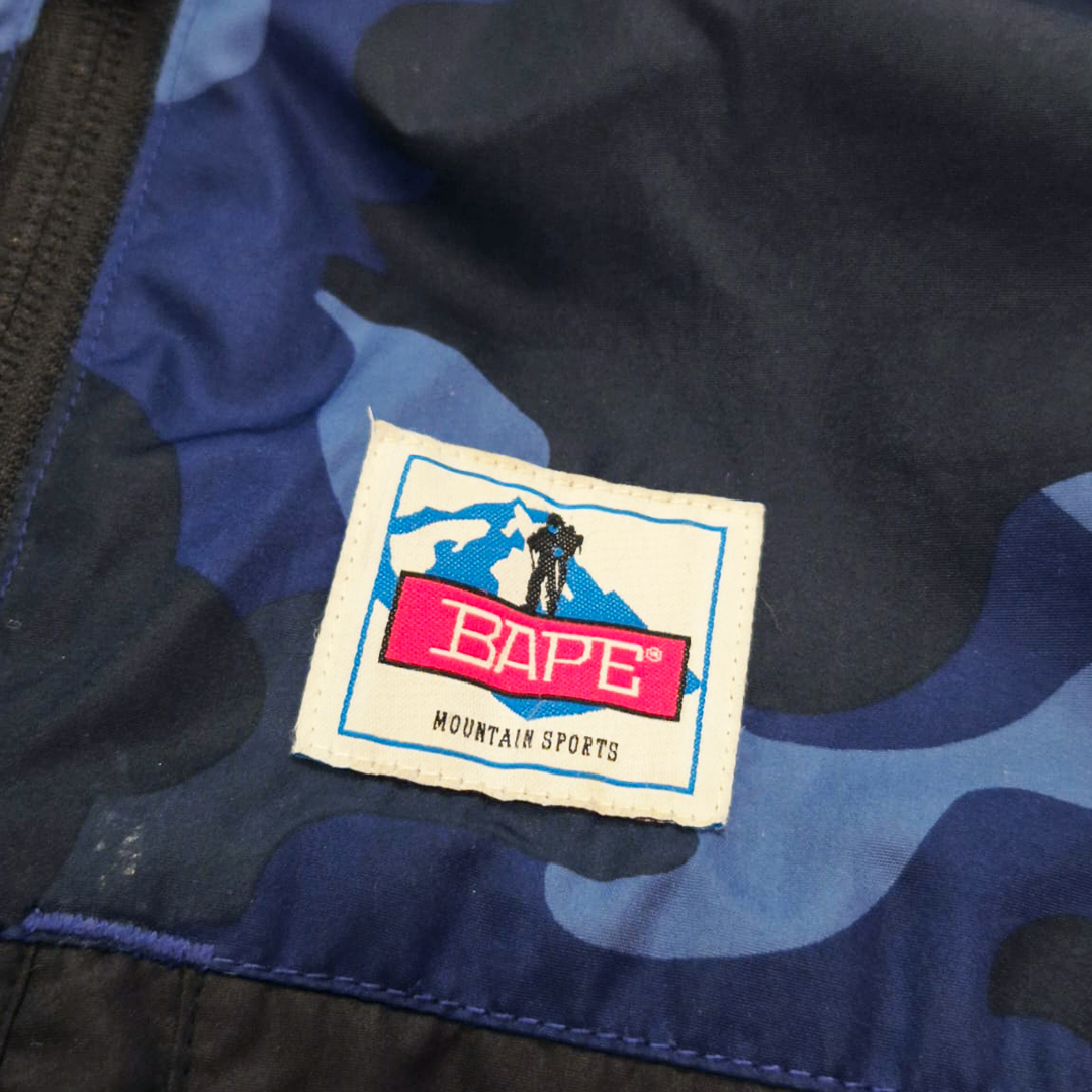 BAPE Camo Blue Mountain Jacket (M)