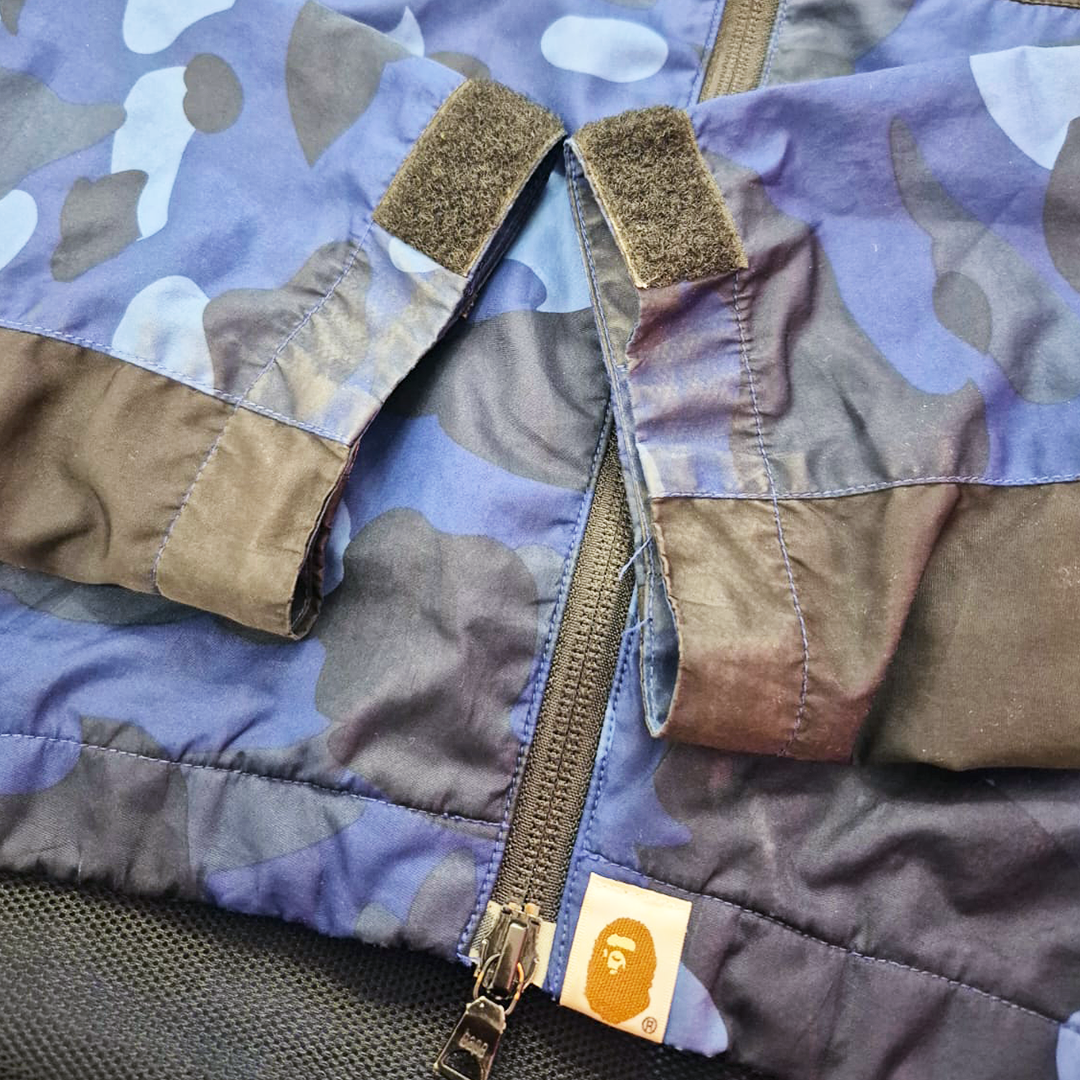 BAPE Camo Blue Mountain Jacket (M)