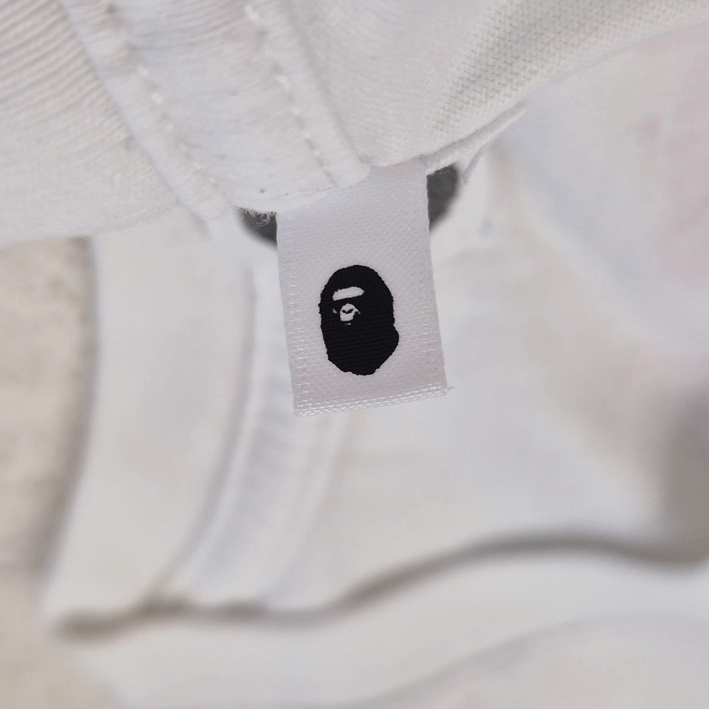 BAPE Multicolor College White Tee (L)