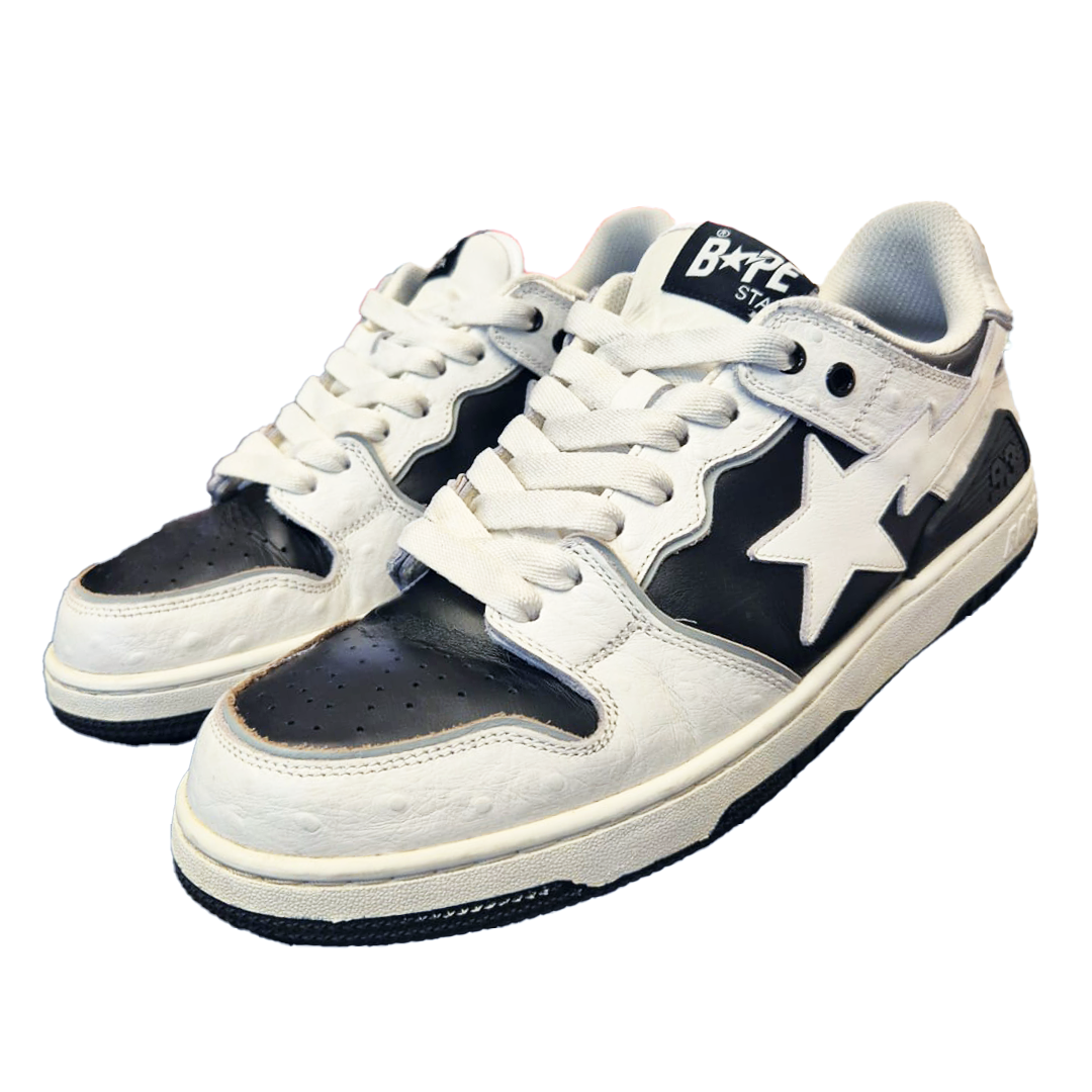 BAPE SK8 Sta Black & White (US11 - EU45) - 8/10