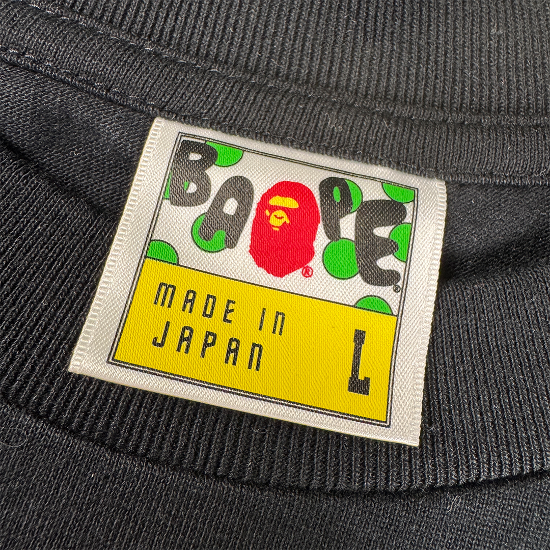 BAPE Baby Milo Orange Black Tee (L)