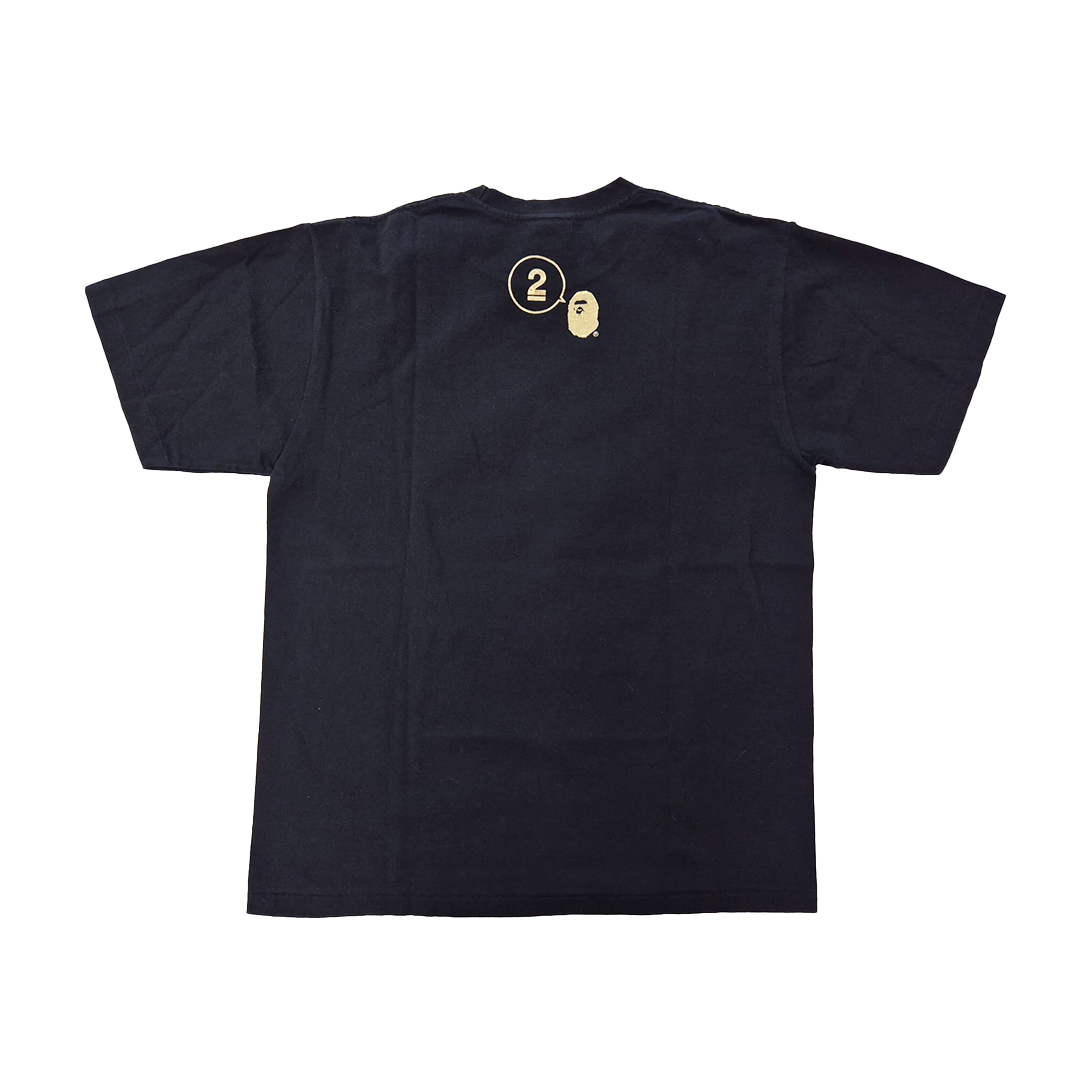 BAPE 2th Anniversary Paris Store Exclusive Black Tee (L)