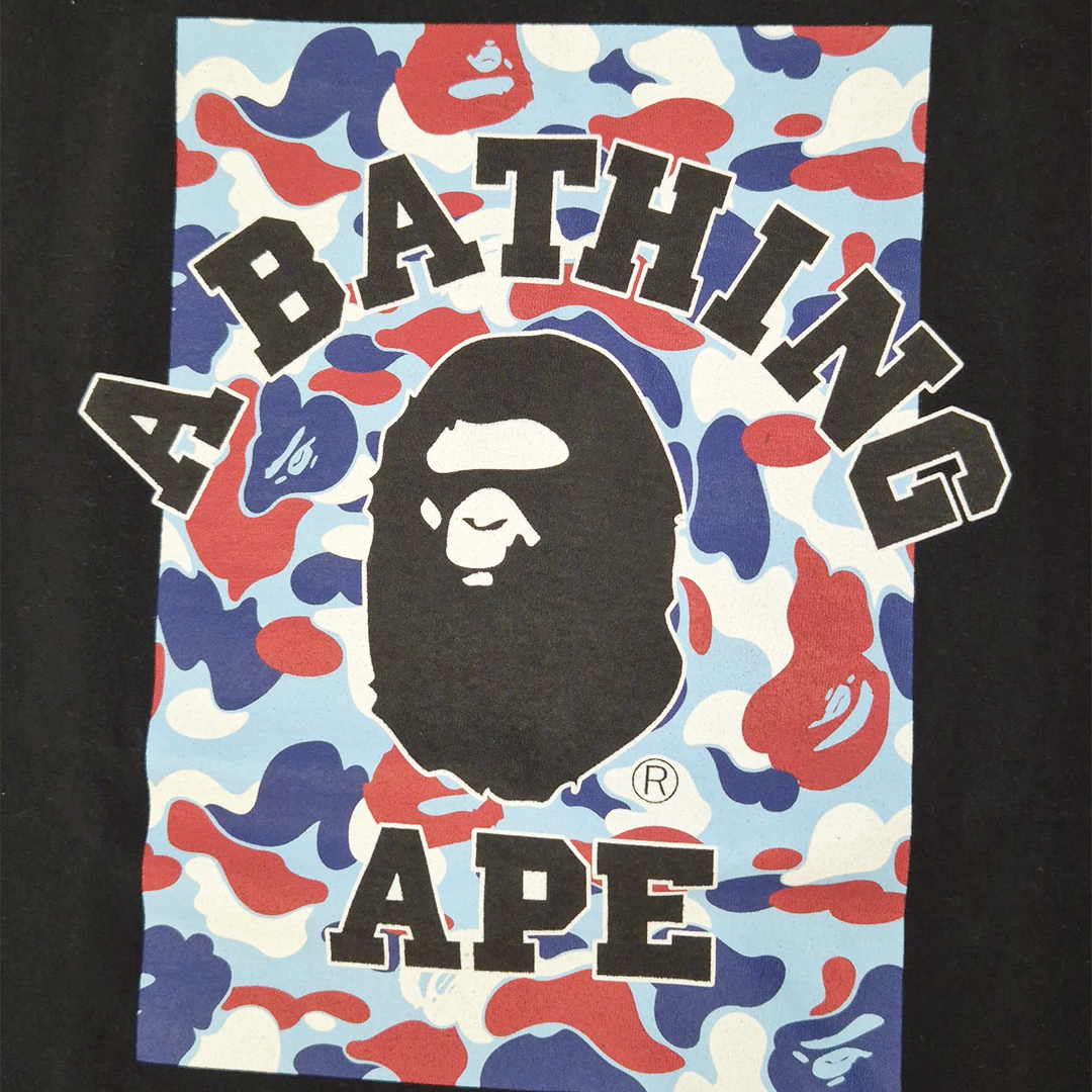BAPE 2th Anniversary Paris Store Exclusive Black Tee (L)
