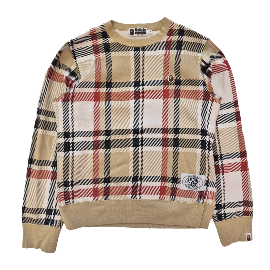BAPE Plaid Sweater (S)