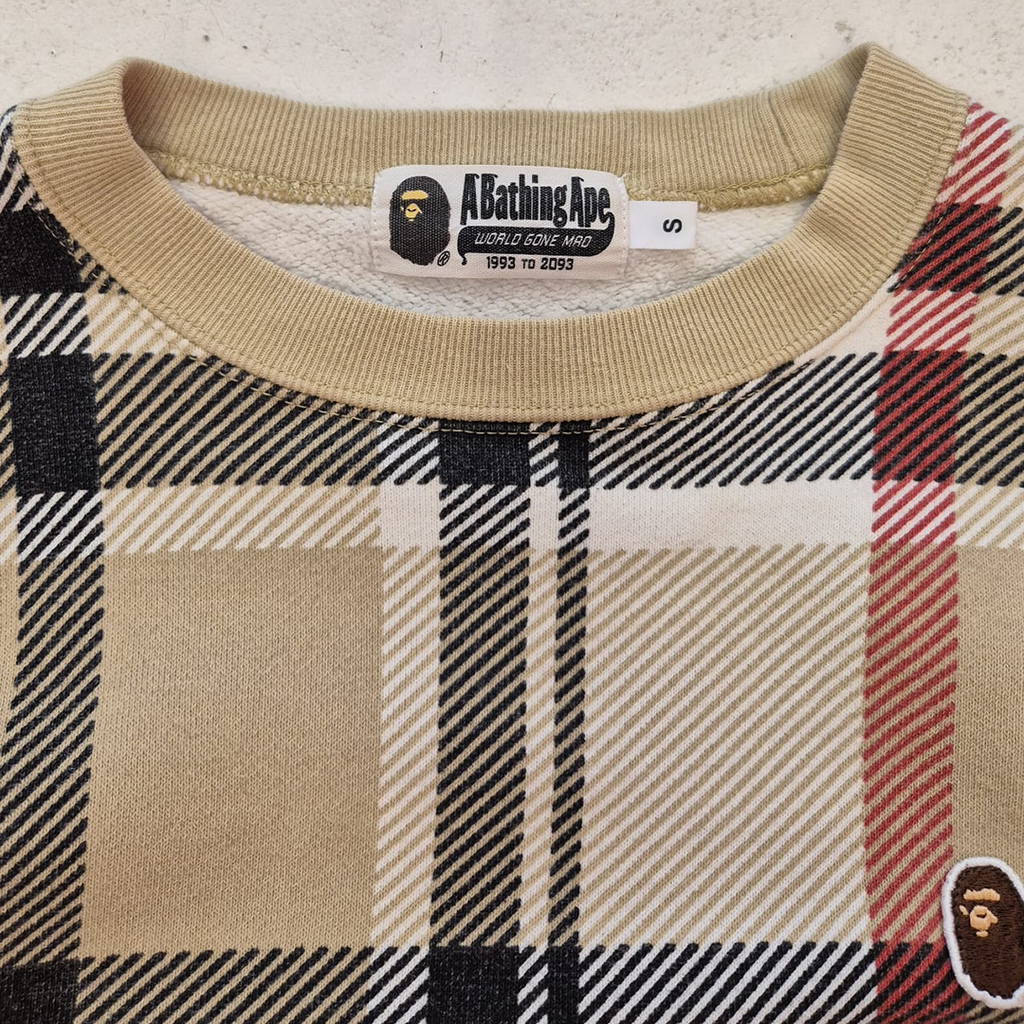 BAPE Plaid Sweater (S)