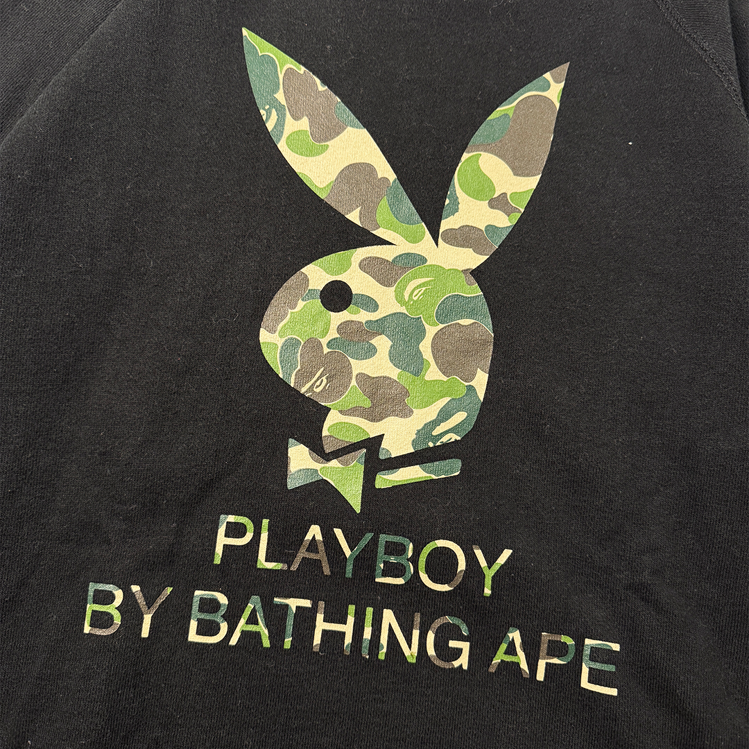 BAPE x Playboy Camo Black Sweater (S)