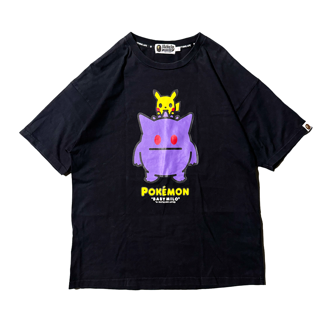 BAPE x Pokemon Gengar Baby Milo Black Tee (Ladies S)