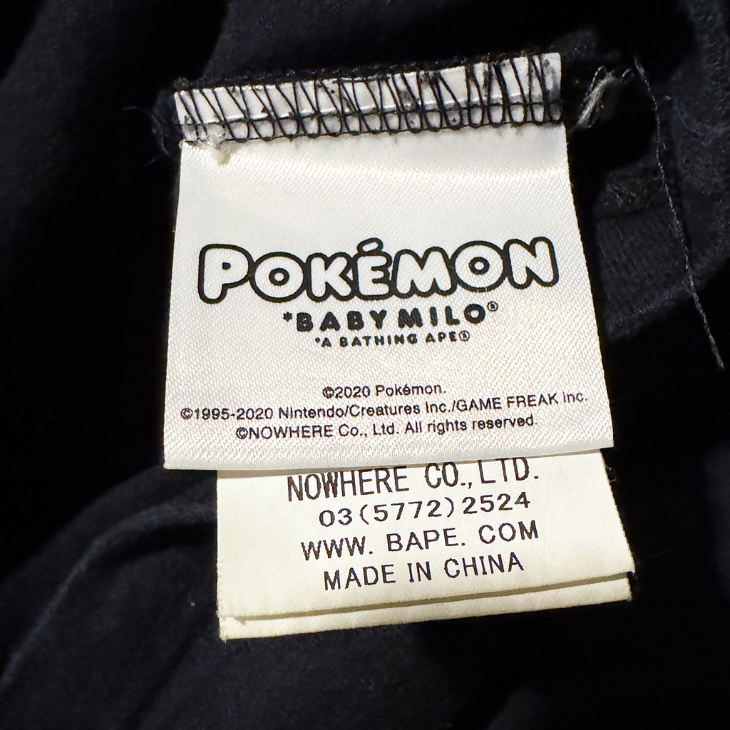 BAPE x Pokemon Gengar Baby Milo Black Tee (Ladies S)