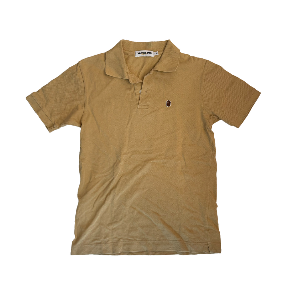 BAPE Ape Head One Point Polo Yellow (S)