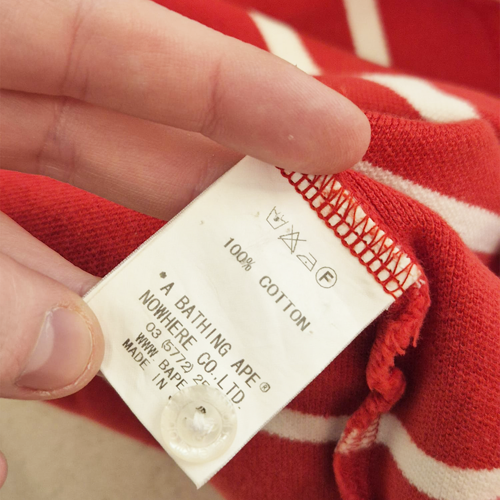 BAPE Multicolor Striped Polo (L)