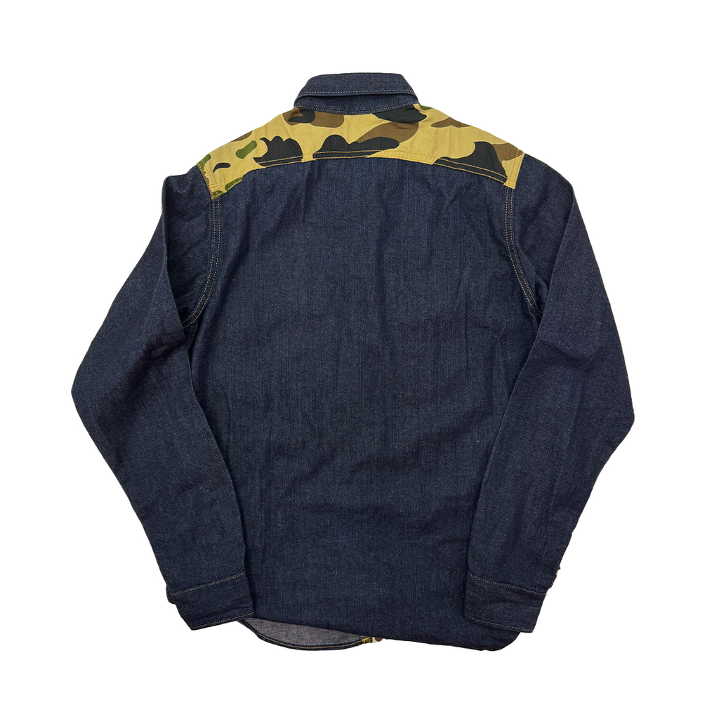 BAPE Camo and Jeans L/S Shirt (L)