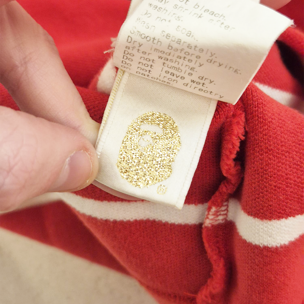 BAPE Multicolor Striped Polo (L)