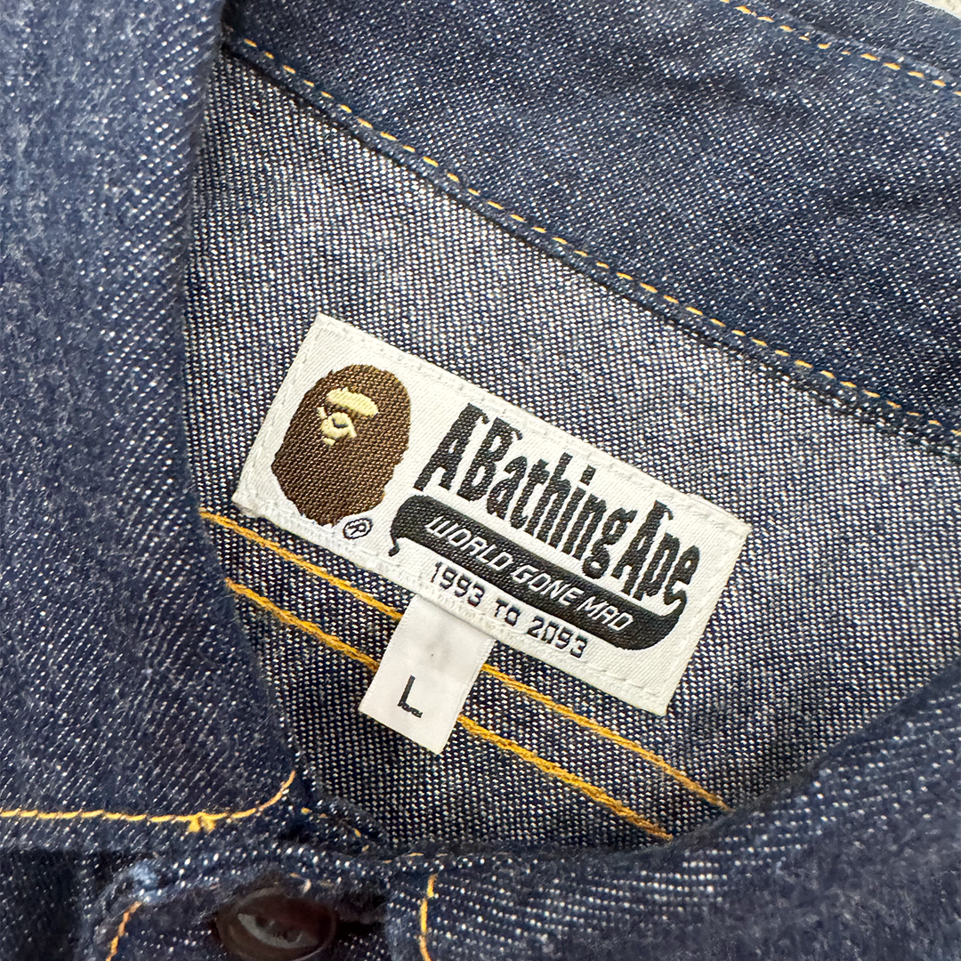 BAPE Camo and Jeans L/S Shirt (L)