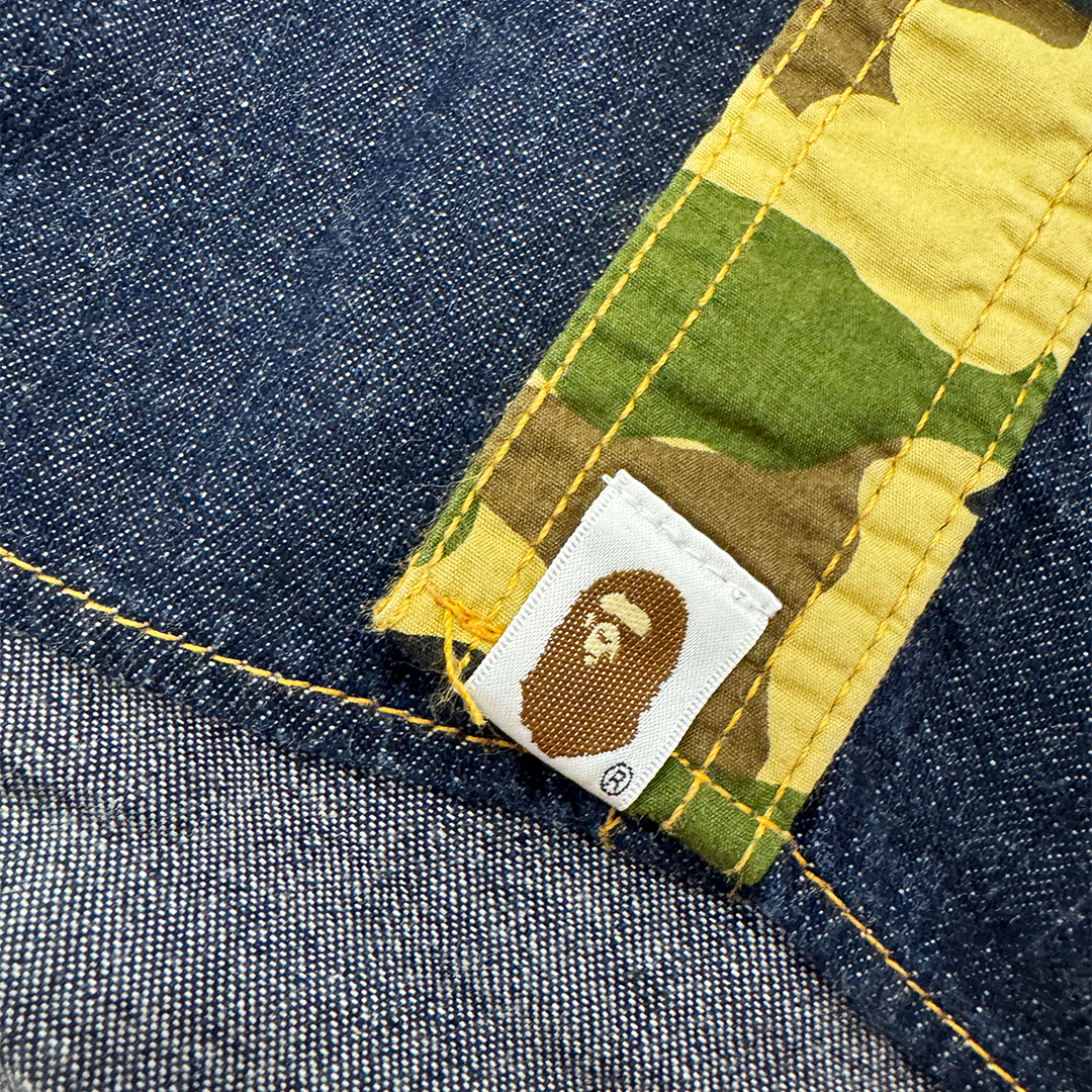BAPE Camo and Jeans L/S Shirt (L)