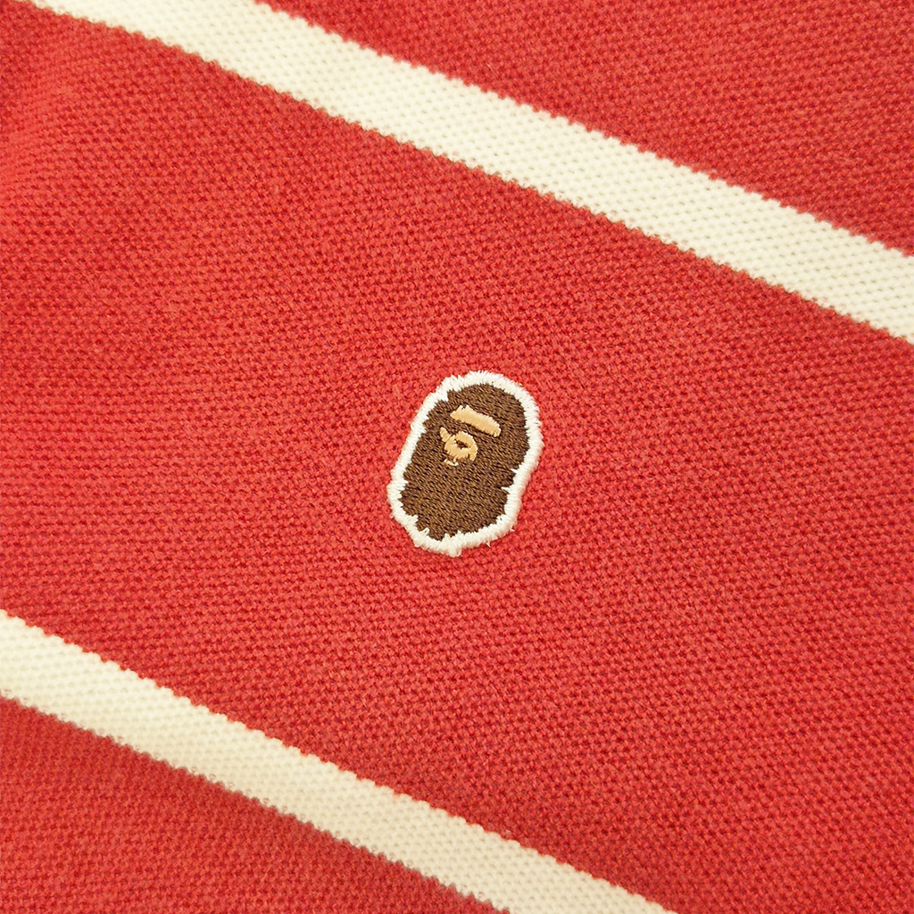 BAPE Multicolor Striped Polo (L)