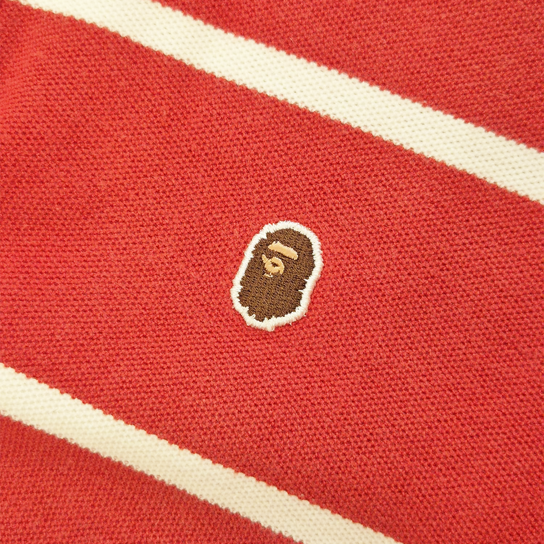BAPE Multicolor Striped Polo (L)