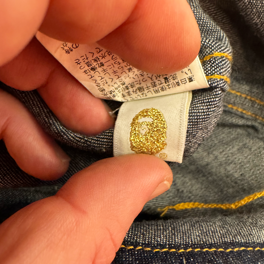 BAPE Camo and Jeans L/S Shirt (L)
