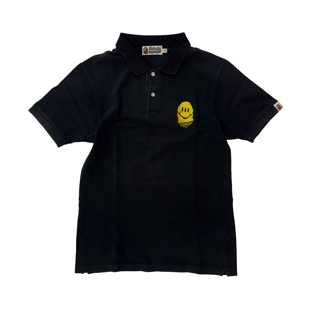BAPE Smiley Black Polo (M)