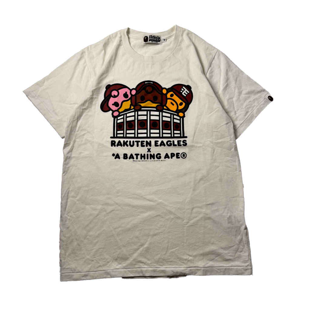 BAPE x Rakuten Eagles White Tee (M)