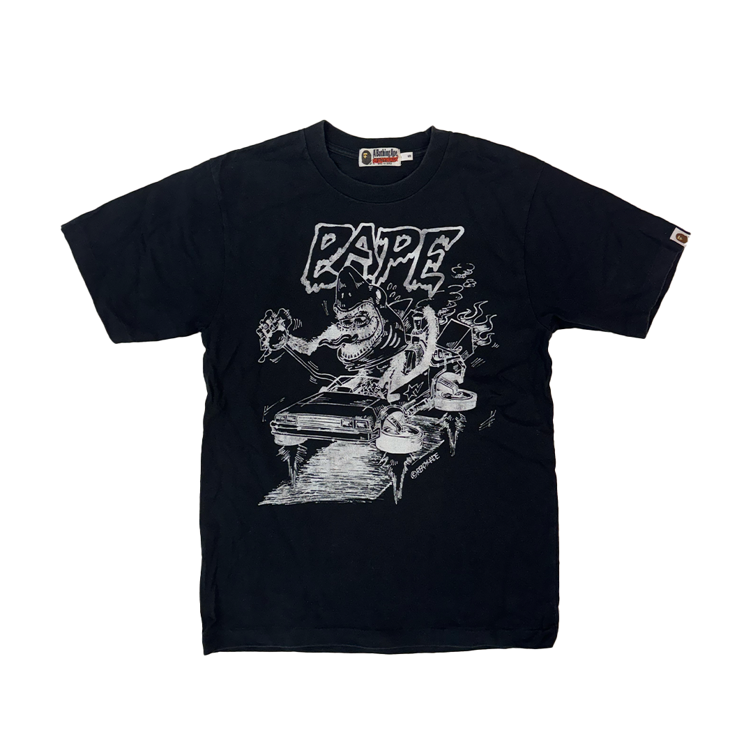 BAPE x Readymade Shark Wide Black Tee (S)