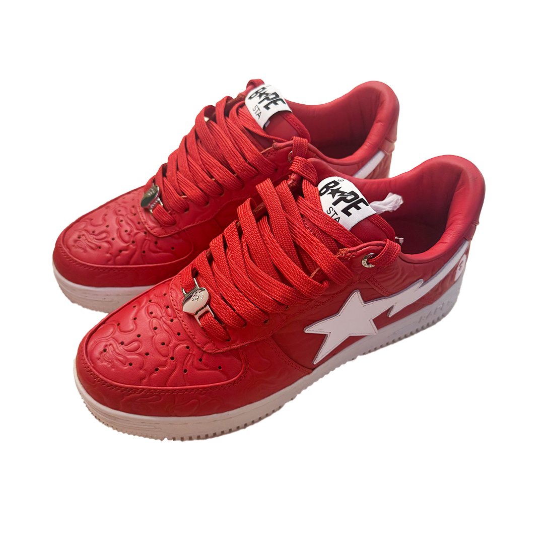 Bapesta #3 Line Camo Red (US8 / EU41) - 9/10