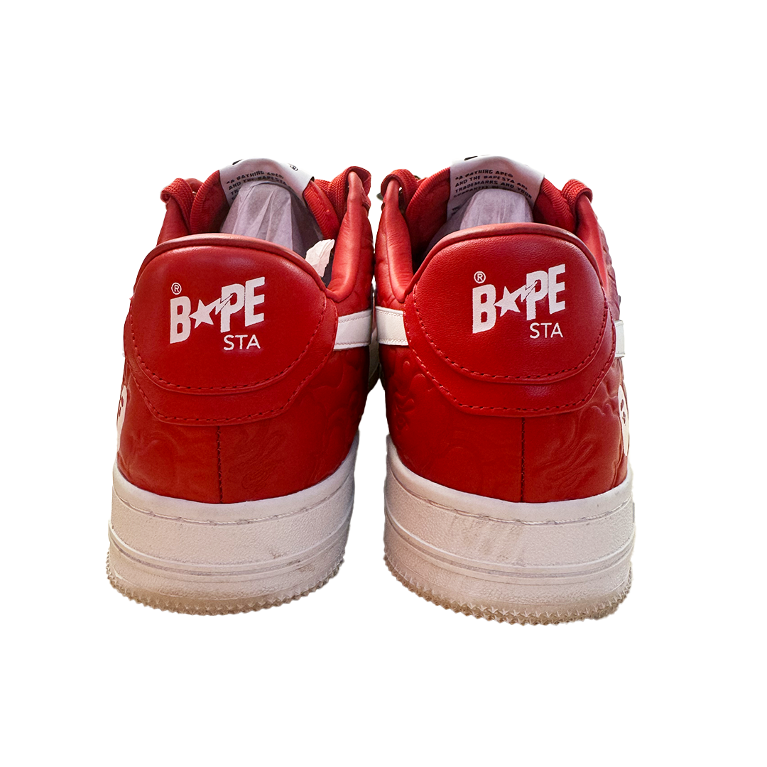 Bapesta #3 Line Camo Red (US8 / EU41) - 9/10