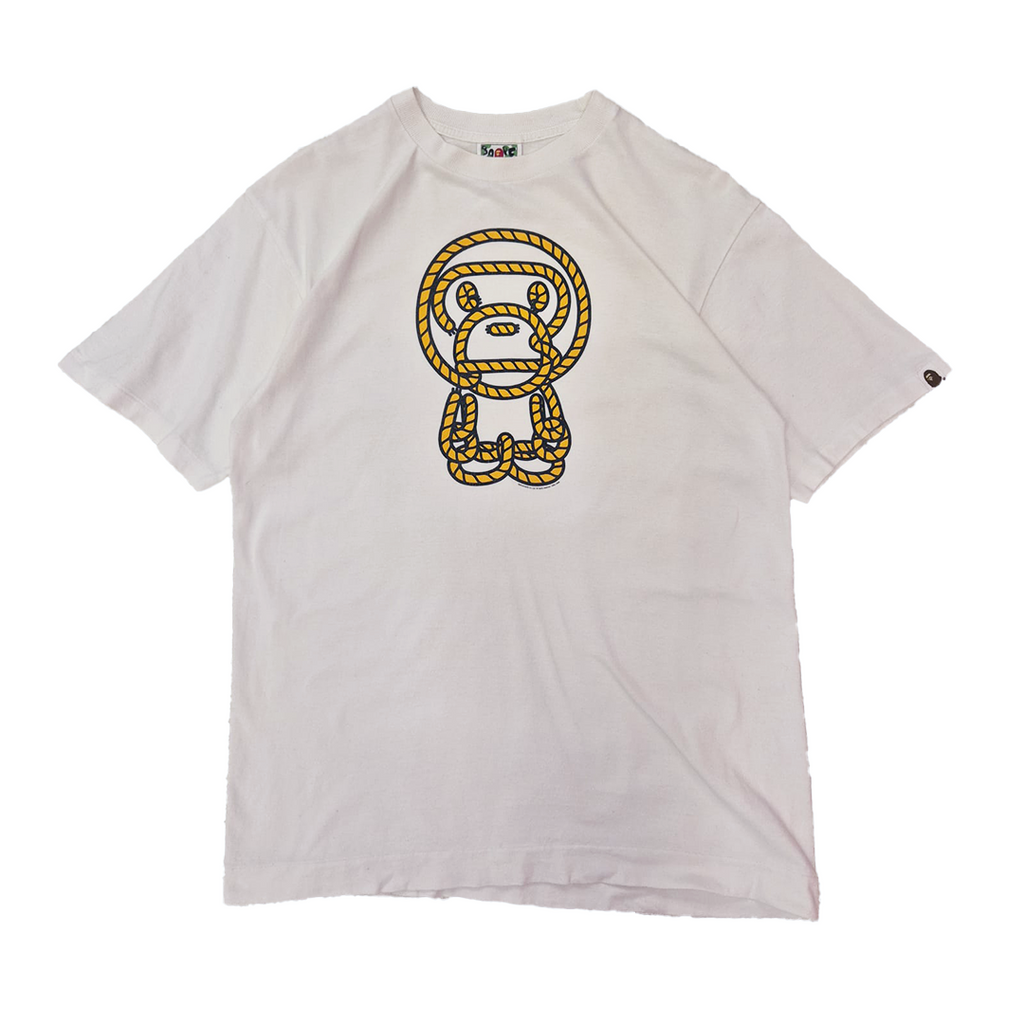 BAPE Baby Milo Rope White Tee (M)