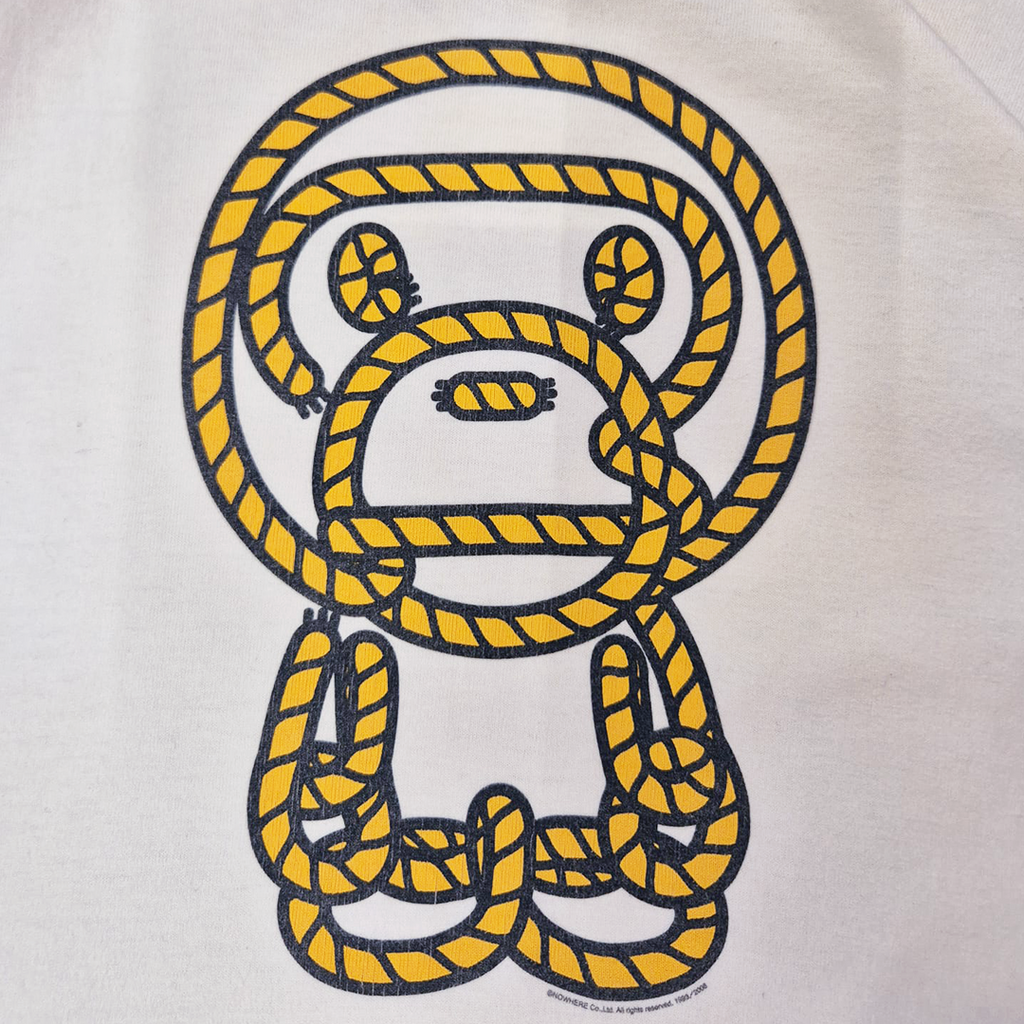 BAPE Baby Milo Rope White Tee (M)