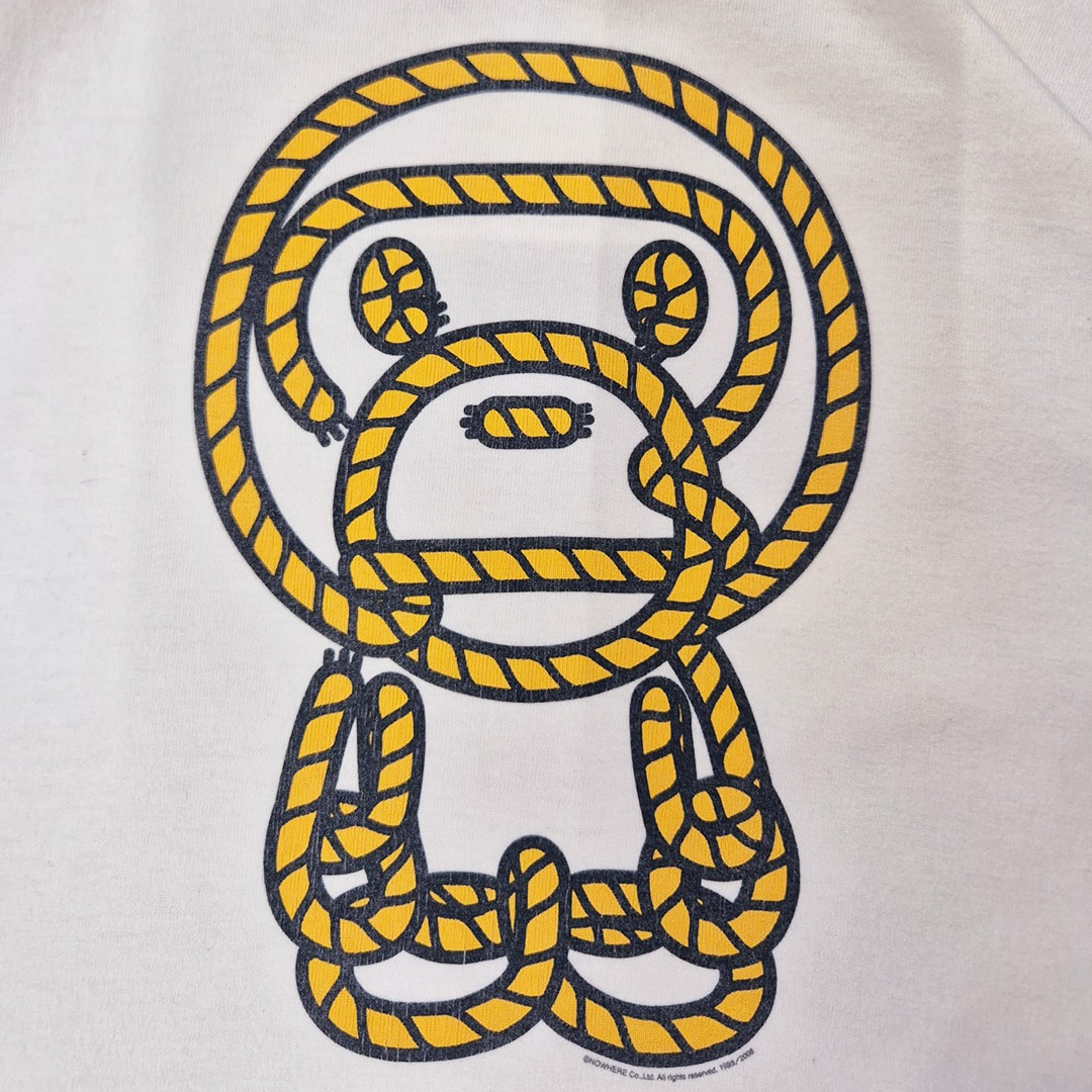 BAPE Baby Milo Rope White Tee (M)