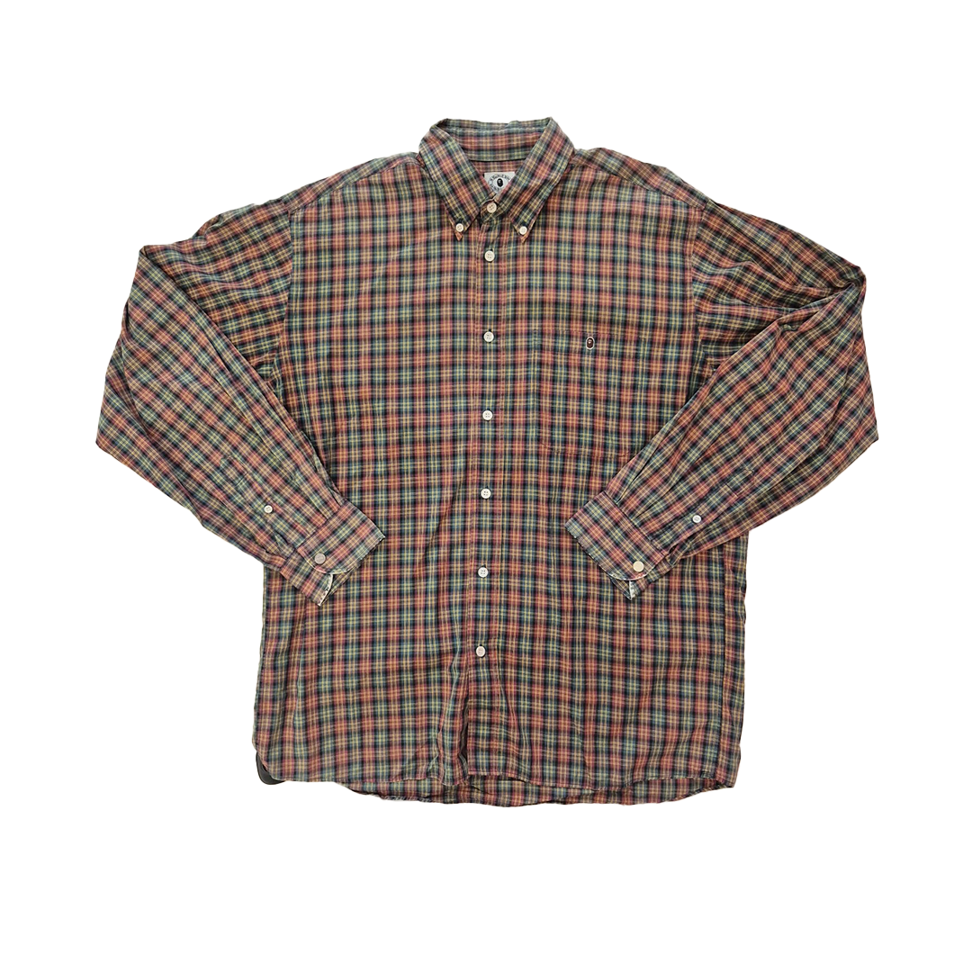 BAPE 90s Check Shirt Vintage (L)