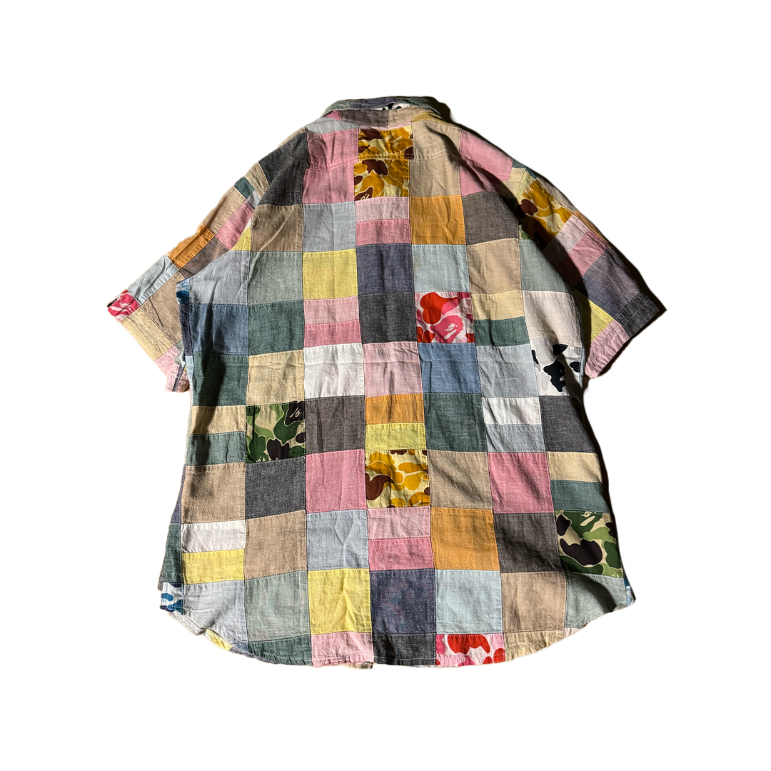BAPE Patchwork Multi Camo S/S Shirt (L)