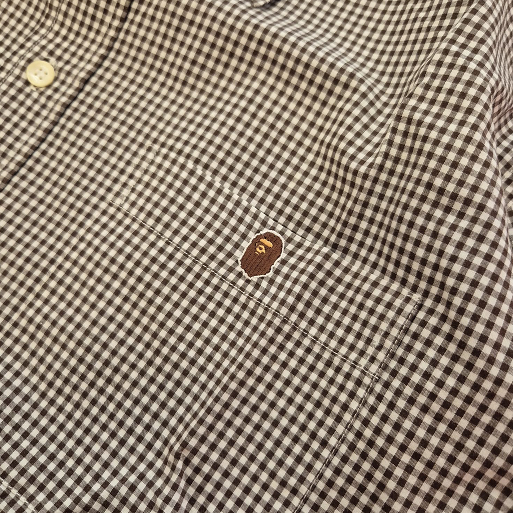 BAPE Vintage Check S/S Shirt (M)