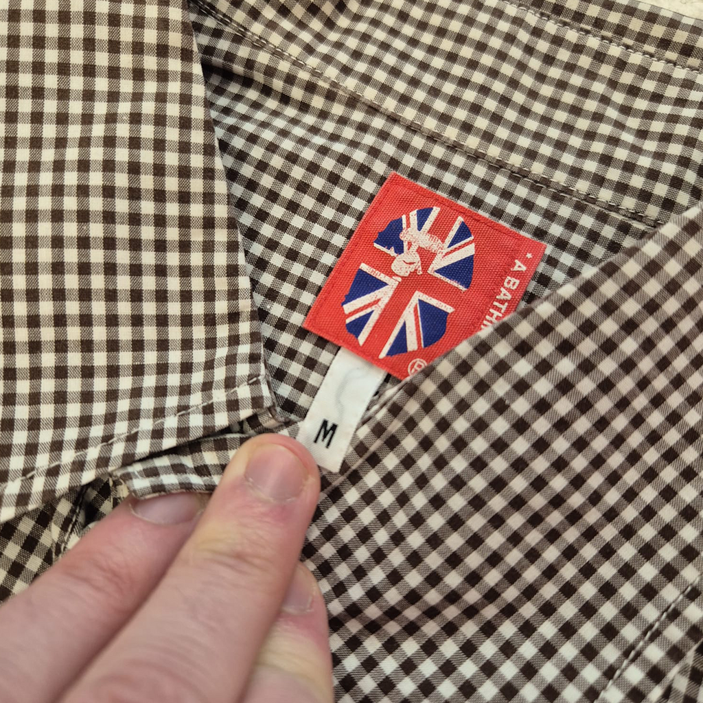 BAPE Vintage Check S/S Shirt (M)