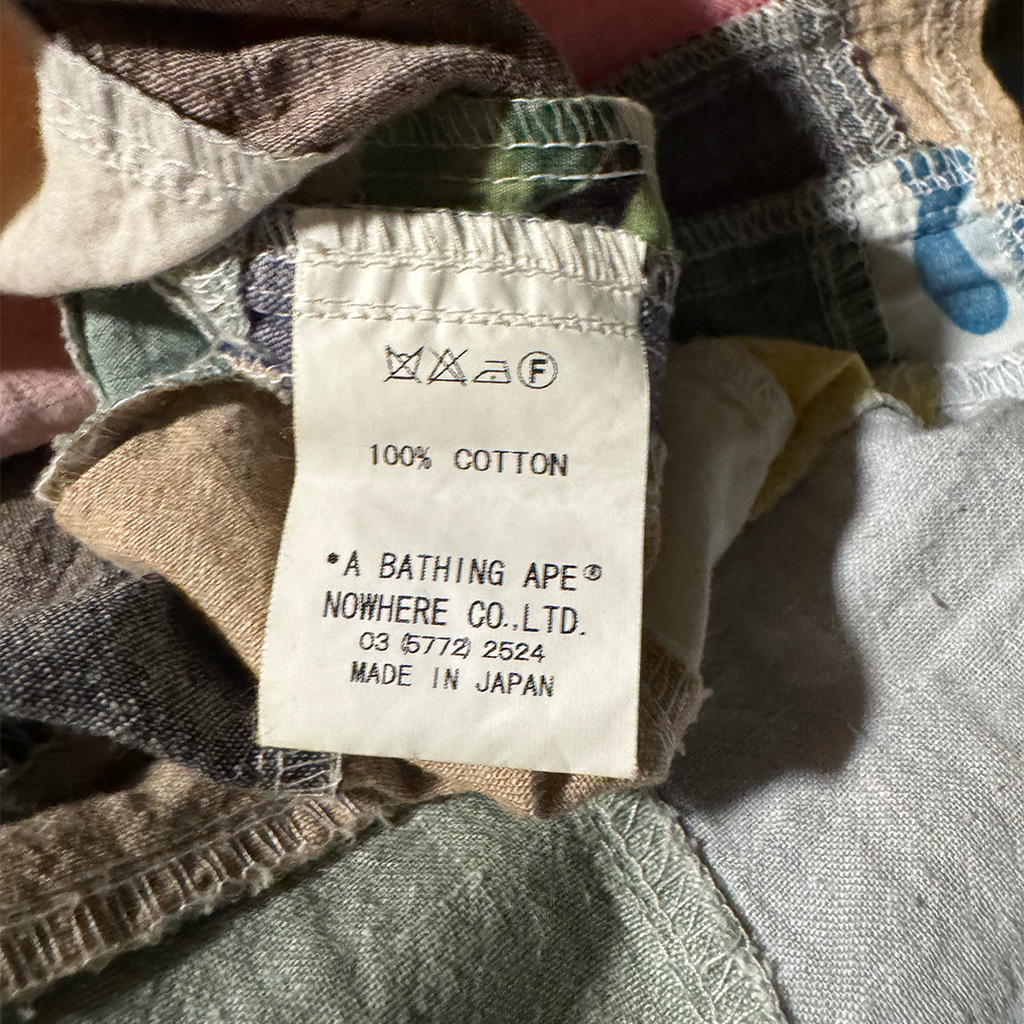 BAPE Patchwork Multi Camo S/S Shirt (L)