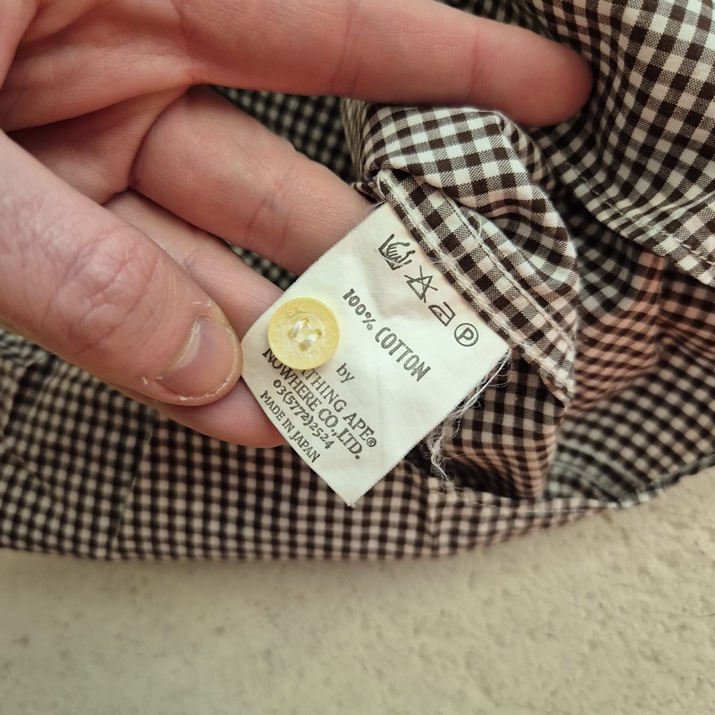 BAPE Vintage Check S/S Shirt (M)