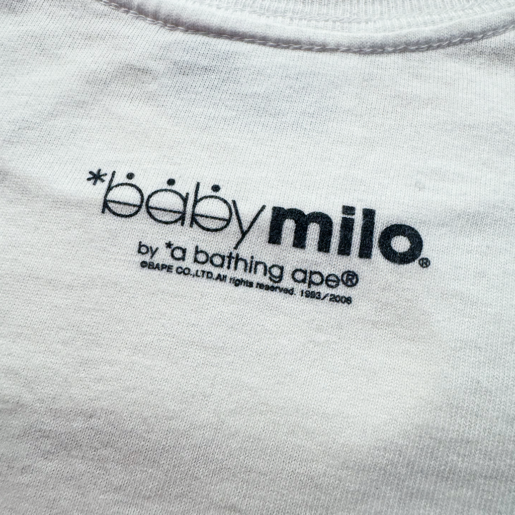BAPE Baby Milo Purple Hat White Tee (S)