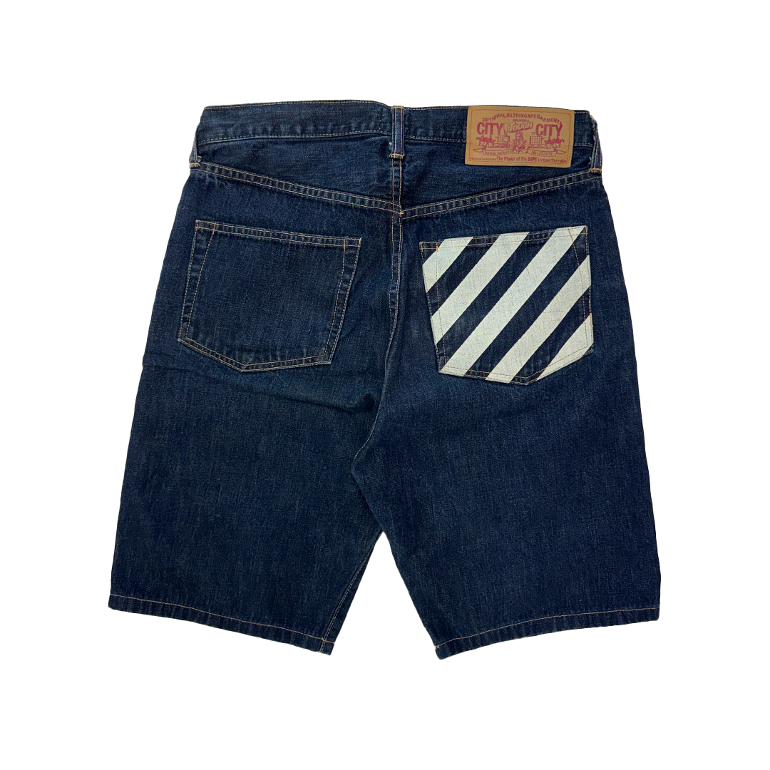 BAPE Sad Face Denim Short (M)