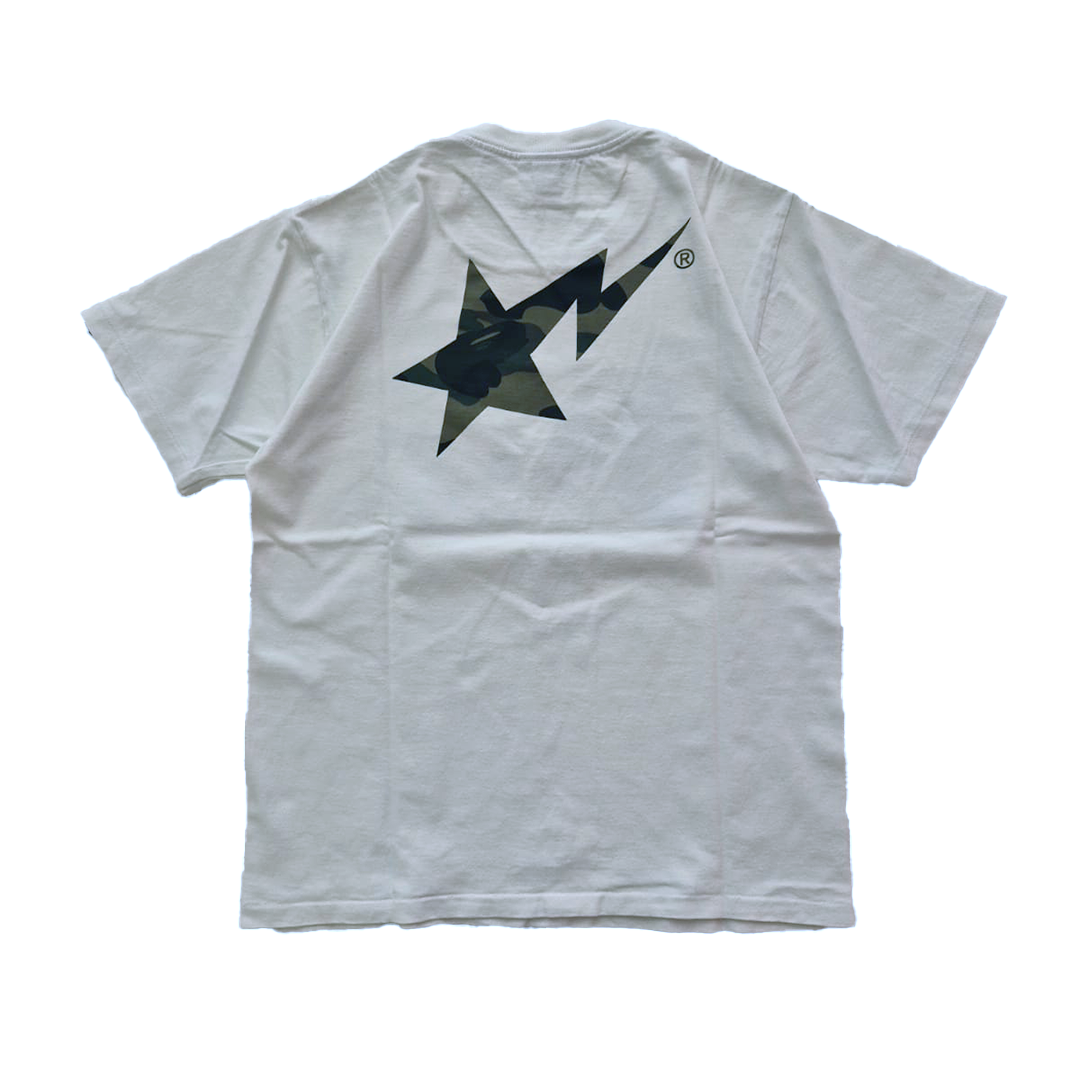 BAPE Sta Camo White Tee (S)