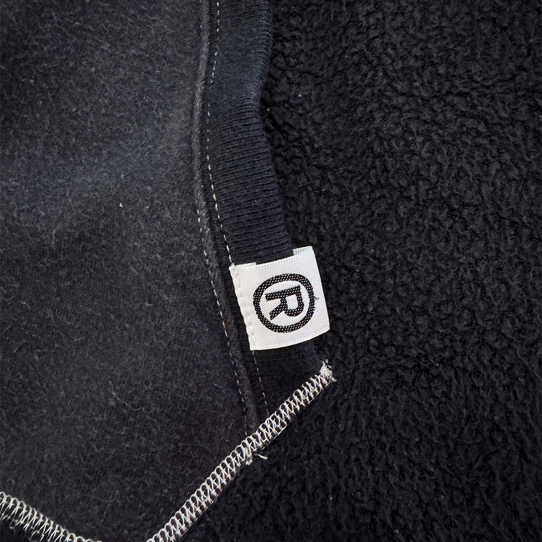 BAPE Stitching Black Pullover Hoodie (L)