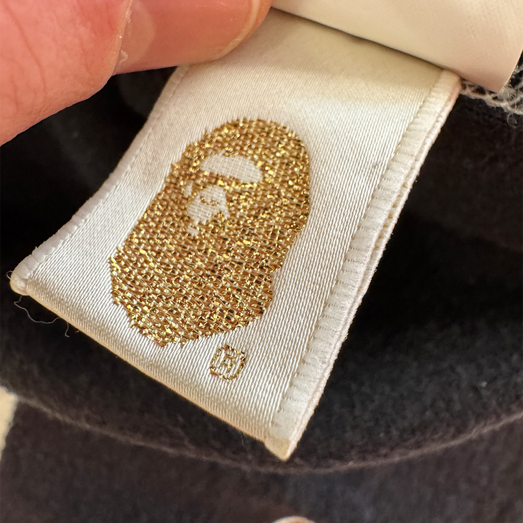 BAPE Stitching Black Pullover Hoodie (L)