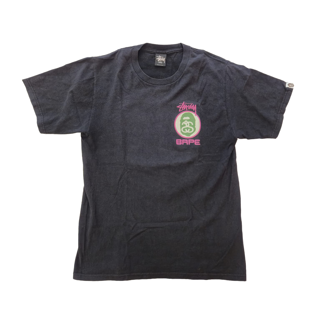 Stussy x Bape 2013 Black Tee (S)