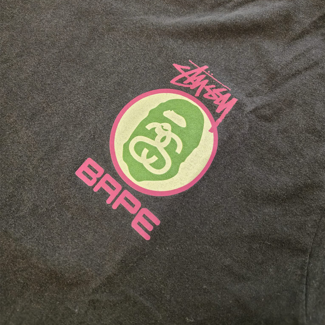 Stussy x Bape 2013 Black Tee (S)