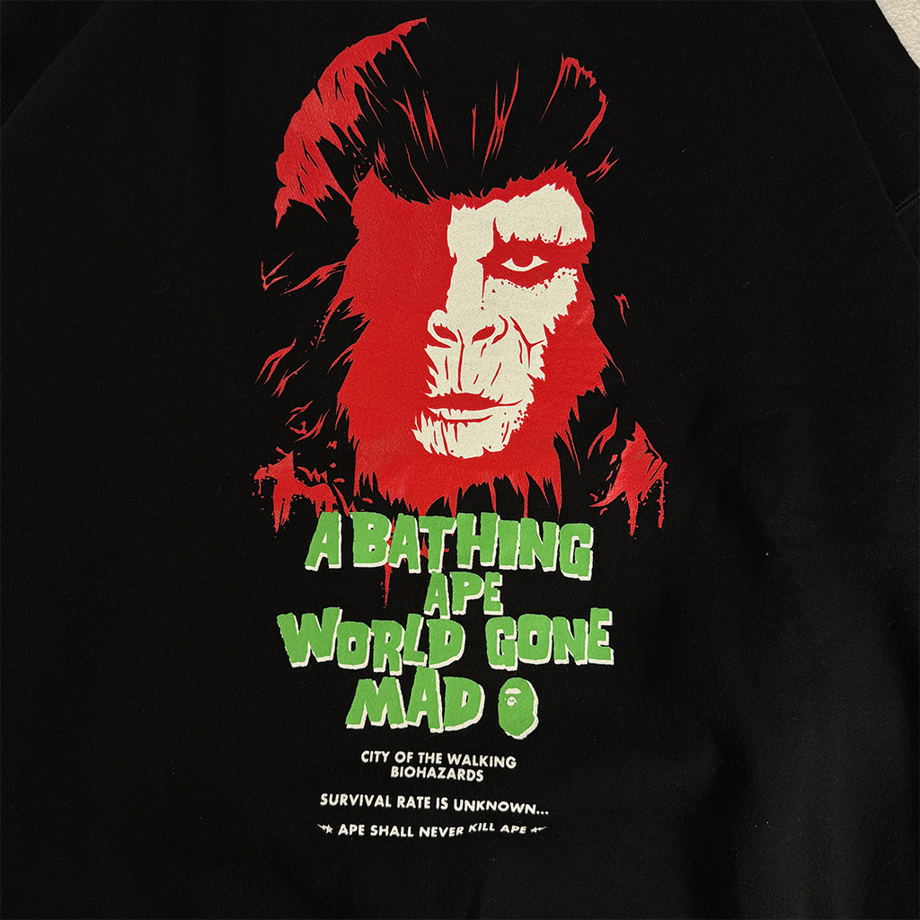 BAPE Horror Logo Black Sweater (M)