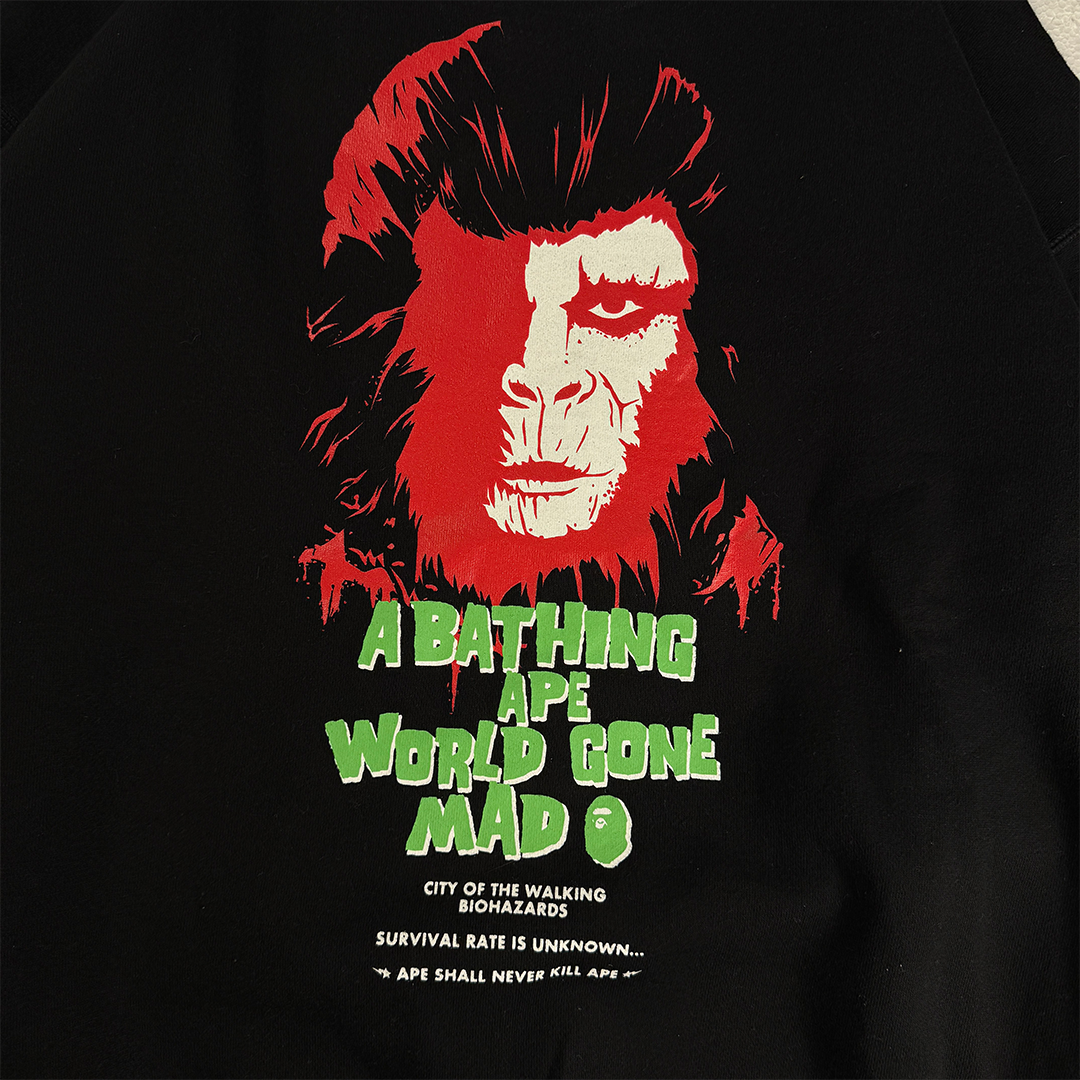 BAPE Horror Logo Black Sweater (M)