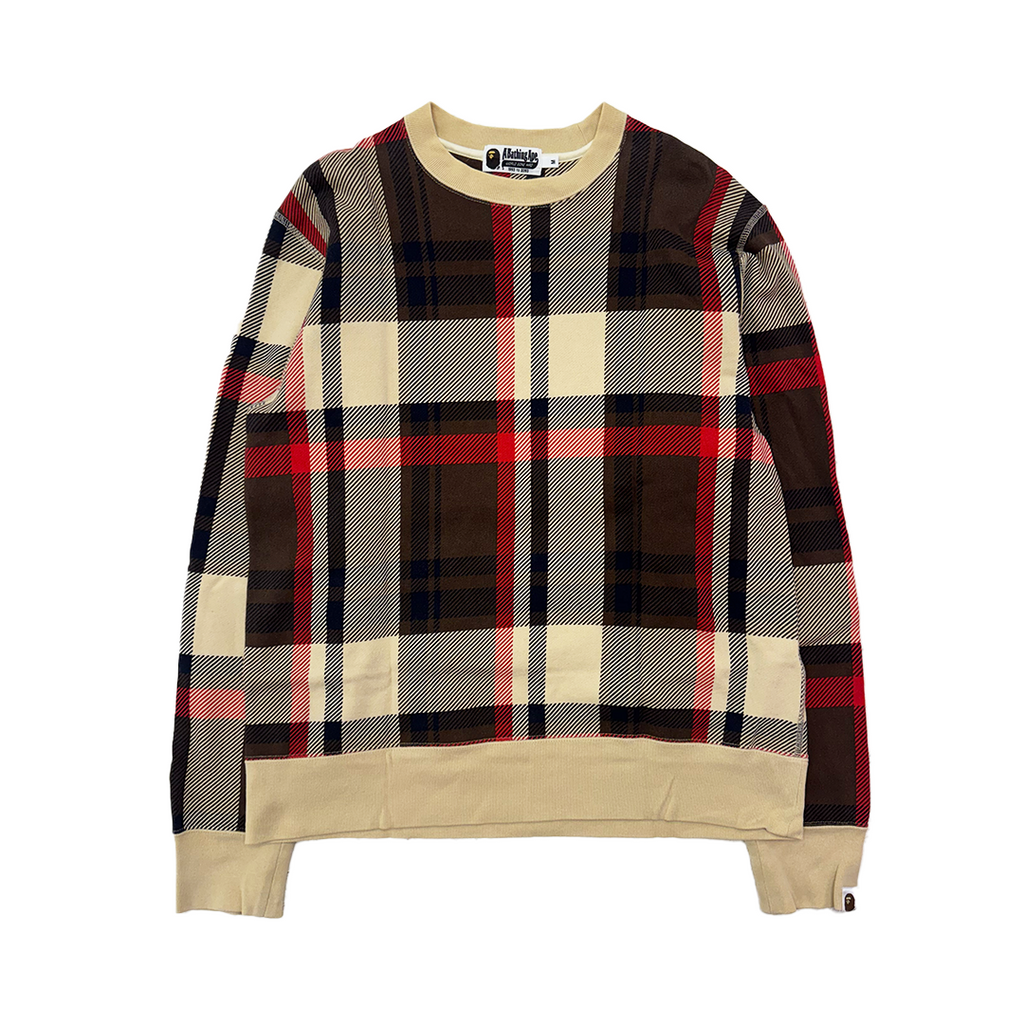 BAPE Check Tartan Wide Fit Sweater (M)